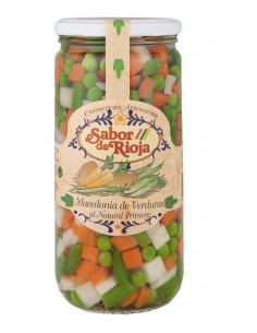 MACEDONIA DE VERDURAS FRASCO CRISTA 1 KG.
